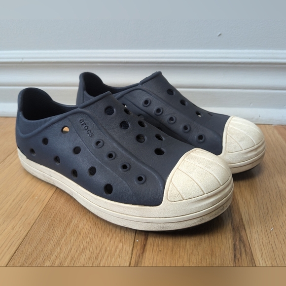 CROCS Kids Sneakers Navy and White - Picture 2 of 9